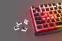 SteelSeries PrismCaps Universal Double Shot PBT Keycaps Black US (60200)
