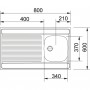 Franke Virtuves Izlietne DSN 711 80x60 (103.0013.774)