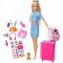 Mattel Doll Barbie Dreamhouse Adventures Barbie Travel Fun (FWV25)