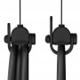 KIWI Design V2 Silent VR cable management (6-pack, black)