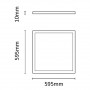 Asalite LED panel 45W 60x60cm 5400lm Neutral White (ASAL0149)
