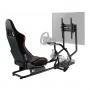 NanoRS Racing Simulator Cockpit 3 in 1 Play Seat with Faux Leather Cover Steering Wheel Stand TV (RS160)