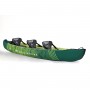 Aqua Marina Ripple-370 Recreational Canoe 3-person. Inflatable deck. 2-in-1 Convertible paddle set x2. Canoe seat x3. (RI-370)