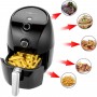 Clatronic FR 3698 H Hot air fryer 1.5 L Single Black Stand-alone 900 W