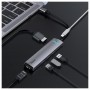 Baseus HUB Mechanical Eyw Six-in-one station (Type-C to PD HDMI USB3.0 3RJ45) Gray (CAHUB-J0G)