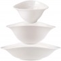 Villeroy and Boch Vapiano Trio Bowls Set of 6, Ideal for Dinner for Two, Premium Porcelain, Dishwasher and Microwave Safe, White.