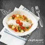 Villeroy and Boch Vapiano Trio Bowls Set of 6, Ideal for Dinner for Two, Premium Porcelain, Dishwasher and Microwave Safe, White.