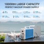 PowerOak BLUETTI EB180 Portable Power Station Solar Generator with 1800Wh Lithium Battery 1000W Inverter AC/DC/USB