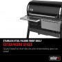 Weber Stainless Steel Folding Front Shelf Built for SmokeFire EX6 Wood Pellet Barbecue