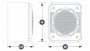 JL Audio JLCS112G-W6V3 ProWedge Sealed Enclosure w/ Single 12W6v3-D4 Driver