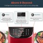 Cosori Air Fryer 5.5L XXL 1700W Red with Digital LED Touch Screen 11 Programmes (‎CP158-AF)