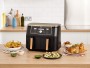 Ninja Foodi MAX Dual Zone Hot Air Fryer 9.5L 2 Compartments Copper/Black (Exclusive Version)