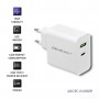 Qoltec Charger 45W USB type-C PD USB White (51718)