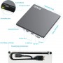 BUNUD External CD/DVD Drive USB 3.0 Type-C CD DVD Writer with SD/TF & USB Slots