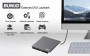 BUNUD External CD/DVD Drive USB 3.0 Type-C CD DVD Writer with SD/TF & USB Slots