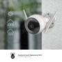 EZVIZ C3W 2MP Smart Outdoor Camera with Colour Night Vision, AI Human Detection with Alarm & Strobe