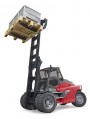 Bruder Linde HT160D stacker with pallet and 3 pallet cages (02513)
