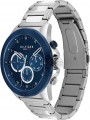 Tommy Hilfiger 1791932 Men s Analogue Quartz Watch with Stainless Steel Strap, Silver-Blue, One Size
