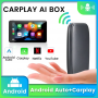 Uniytriox AutoBox Mini Android Ai Box Wired to Wireless CarPlay Adapter Android auto For Universal car Netflix YouTube (Hct-RK33326)