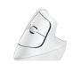 Logitech Lift Vertical Ergonomic Mouse (White)