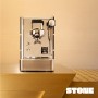 Stone Mine Premium Wood Espresso Machine Chrome/Wood