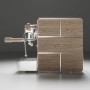 Stone Mine Premium Wood Espresso Machine Chrome/Wood