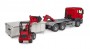 Bruder MAN TGS Truck with Roll-Off-Container and Schäffer Compact loader (03767)