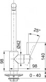 Franke Sirius L Pull-Out Nozzle Chrome/Onyx (115.0668.279)