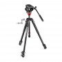 Manfrotto MVK500190XV 500 Fluid Video Head Flat Base with 190X Video Aluminium Tripod