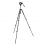 Manfrotto MVK500190XV 500 Fluid Video Head Flat Base with 190X Video Aluminium Tripod