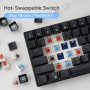 Royal Kludge RK100 Black Wireless Keyboard 96% Hot-swap Blue Switches US Black