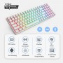 Royal Kludge RK100 White Wireless Keyboard 96% Hot-swap Red Switches US White