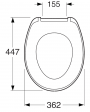 Gustavsberg Tualetes Poda Vāks Nordic3 Īsās Eņģes (8780G801)