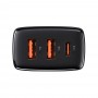 Baseus Compact quick charger USB Type C / 2x USB 30W 3A Power Delivery Quick Charge black (CCXJ-E01)