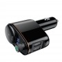 Baseus Locomotive Bluetooth FM Transmitter MP3 Car Charger 2x USB 3.4A black (CCALL-RH01)