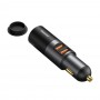 Baseus Share Together car charger 2x USB / cigarette lighter socket 120W Quick Charge Power Delivery gray (CCBT-D0G)