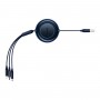 Baseus Bright Mirror 2 3in1 USB Type A cable - micro USB + Lightning + USB Type C 3.5A 1.1m blue (CAMJ010003)