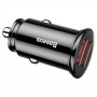 Baseus Circular Universal Smart Car Charger 2x USB QC3.0 Quick Charge 3.0 SCP AFC 30W black (CCALL-YD01)