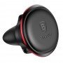 Baseus Magnetic Air Vent Magnetic Car Mount for Ventilation Grille with Holder for 2 Cables Red (SUGX-A09)