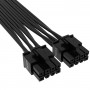 Corsair VGA PCIe 5.0 12VHPWR Adaptor Cable (12+4 Pin) Black 600 W 65cm (CP-8920284)