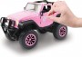 Dickie Toys RC Jeep Wrangler, RC SUV Girlmazing, Remote Controlled Car, RC Car, Toy Car with 2 Channel Radio, Remote Control, 2.4 GHz, Turbo, incl. Sticker, for Ages 6 Years and up, Metallic, Pink, Glossy