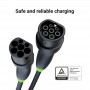 Green Cell Snap Type 2 EV Charging Cable 22 kW 5 m for Tesla Model 3 S X Y, VW ID.3, ID.4, ID.5, Kia EV6, Audi E-Tron, Fiat 500e (EVKABGC01)