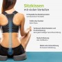 feela. Premium Orthopaedic Seat Cushion (Dark Grey Color, Medium, 60-100kg)