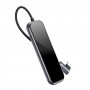 Baseus adapter HUB USB Type C to 4x USB 3.0 / USB Type C PD adapter for MacBook / PC gray (CAHUB-EZ0G)