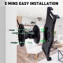 AboveTEK Tablet Holder Wall Mount Tablet Holder with 360° Swivel for 6-13 Inch