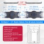 AboveTEK Tablet Holder Wall Mount Tablet Holder with 360° Swivel for 6-13 Inch