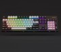 Darmoshark K9 wired mechanical keyboard with RGB (US, Hot-swap, Silver switch) Black