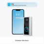 Ring Door View Cam Video doorbell that replaces your peephole with a 1080p HD video with intercom function For door thickness 34mm to 55mm