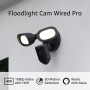 Ring Floodlight Cam Wired Pro 1080p HDR Video, 3D Motion Detection and Bird's Eye View, hardwired installation Black