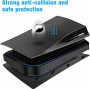 Benazcap PS5 Console Cover Black Case Hard Shockproof Side Panels for PlayStation 5 Standard - Midnight Black